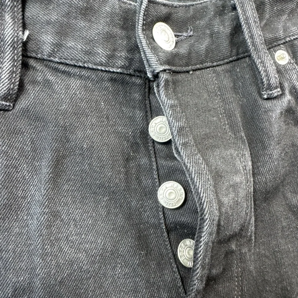 Buck Mason Black Maverick Slim 13 oz Denim Mens Jeans Size 33x34
